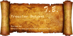 Treszler Botond névjegykártya